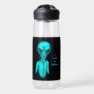 Alien , I want to believe Water Bottle