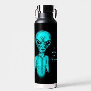 Alien , I want to believe Water Bottle