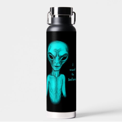 Alien  I want to believe Water Bottle