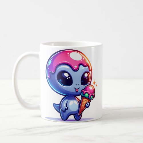 Alien Ice Cream Delight Mug 11 oz