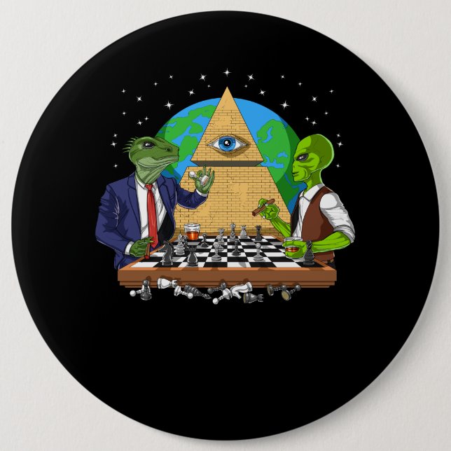 Alien Illuminati Button (Front)