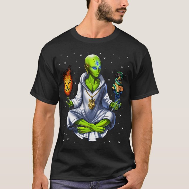 Alien Illuminati Conspiracy T-Shirt (Front)