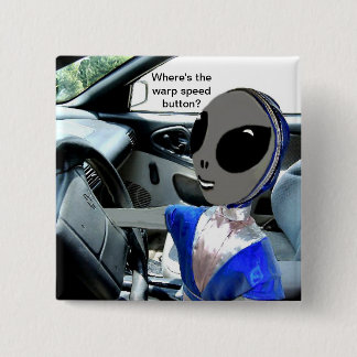 Alien in Car - Button