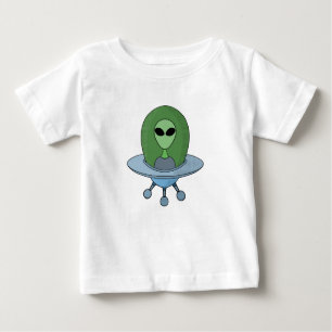 Alien in his little spaceship baby T-Shirt