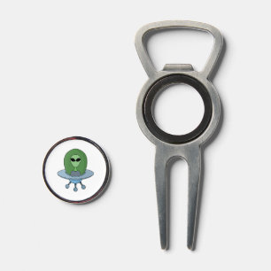 Alien in his little spaceship divot tool