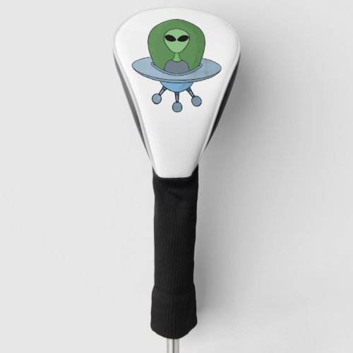 Alien in his little spaceship golf head cover