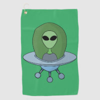 Alien in his little spaceship