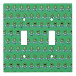 Alien in his little spaceship light switch cover
