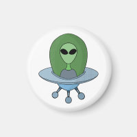 Alien in his little spaceship