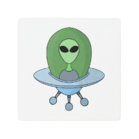 Alien in his little spaceship