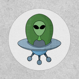 Alien in his little spaceship patch
