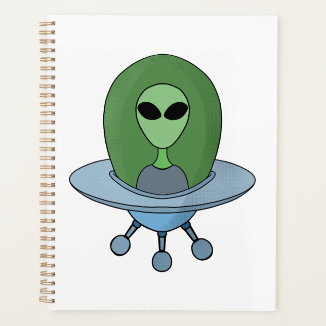 Alien in his little spaceship planner (Front)