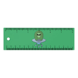 Alien in his little spaceship ruler