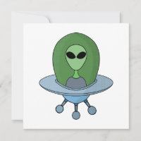 Alien in his little spaceship