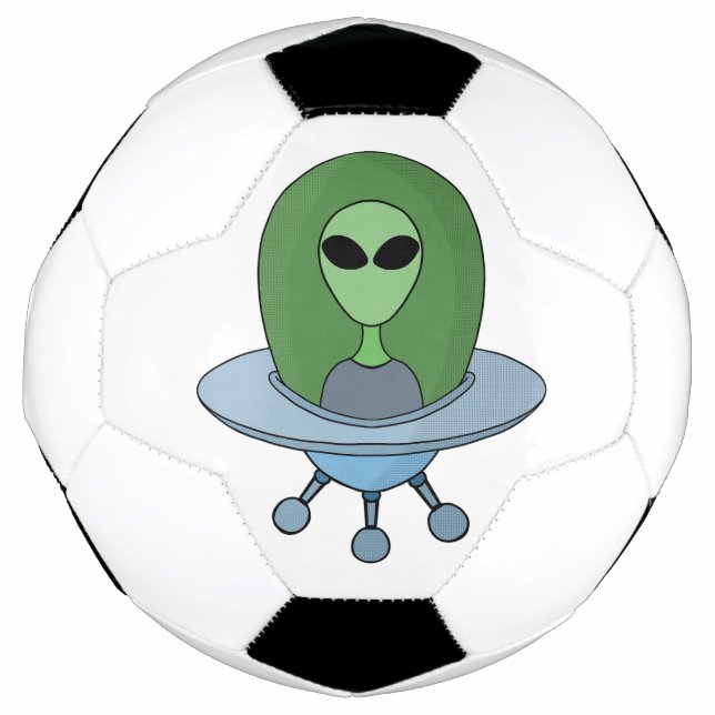 Alien in his little spaceship soccer ball (Front)