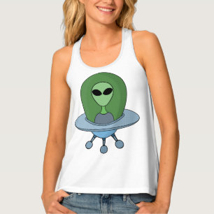 Alien in his little spaceship tank top