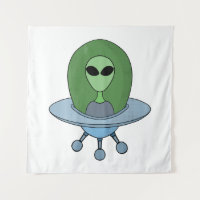 Alien in his little spaceship