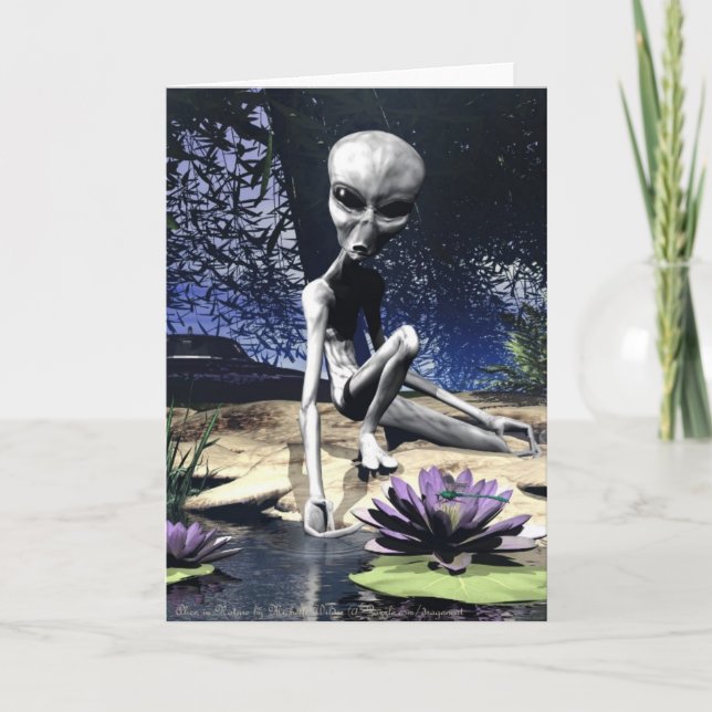 Alien in Nature Card (Front)