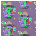 Alien In Outer Space fun Kids Cute Fabric