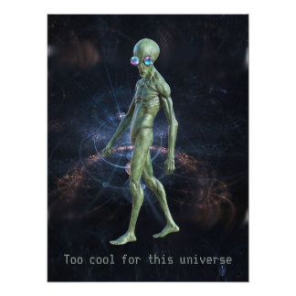 Alien In Sunglasses  Photo Print