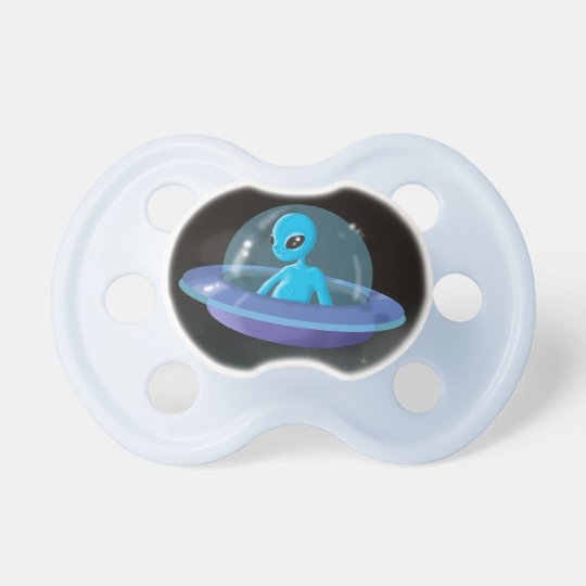 alien in ufo pacifier