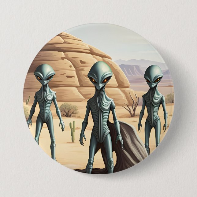 Alien Insectoids Desert Button (Front)