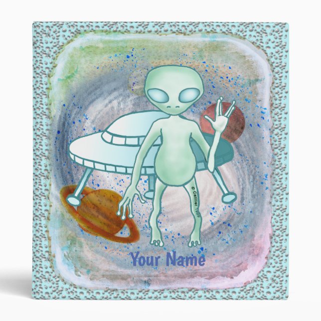 Alien Invader   binder (Front)