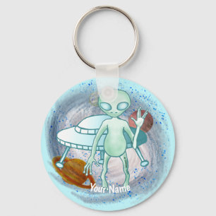 Alien Invader keychain