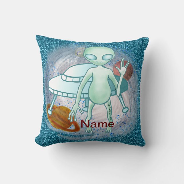 Alien Invader Pillow (Front)