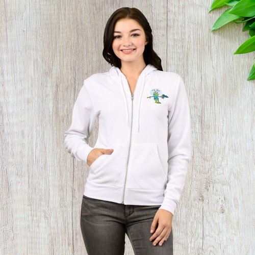 Alien Invader Womens Full_Zip Hoodie