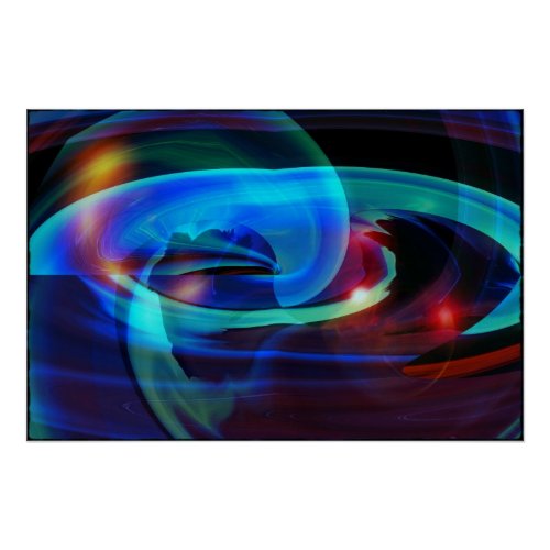 Alien Invasion Abstract  Poster