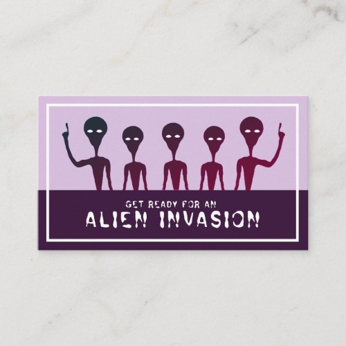 Alien Invasion Childrens Birthday Party Ticket Enclosure Card