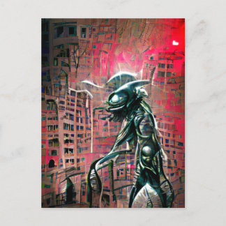 Alien Invasion Postcard