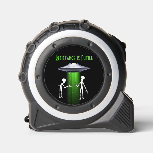 ALIEN INVASION UFO FUNNY TAPE MEASURE (Front)