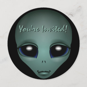 Alien Invitations Personalized Cute Alien Art RSVP