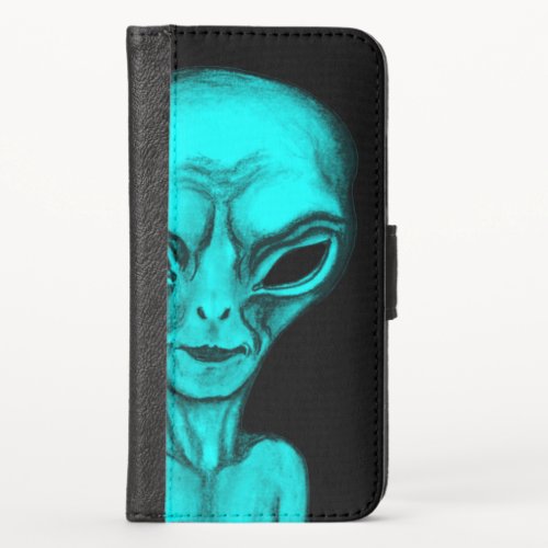 Alien iPhone X Wallet Case