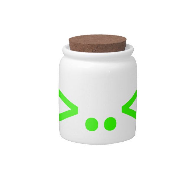 ALIEN Japanese Emoticon Candy Jar (Front)