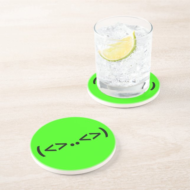 ALIEN Japanese Emoticon Coaster (Side)