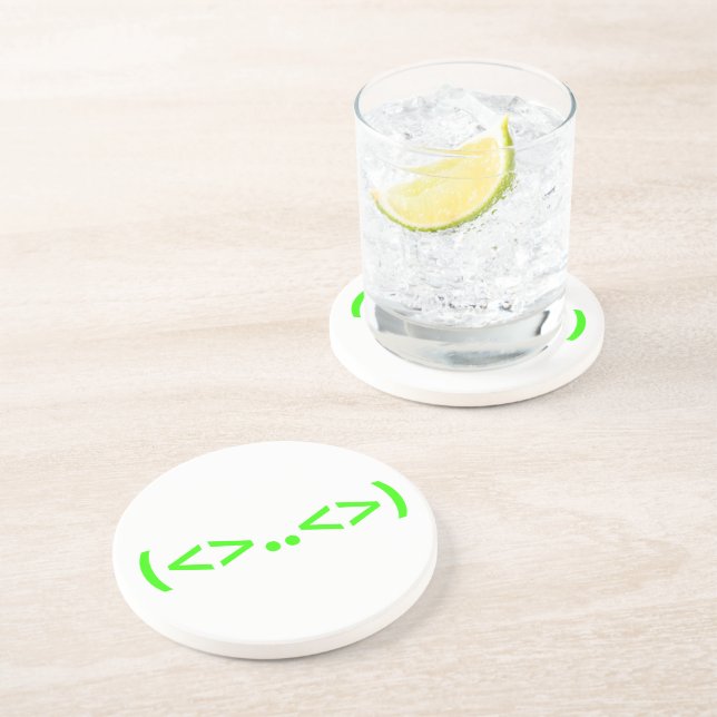 ALIEN Japanese Emoticon Drink Coaster (Side)