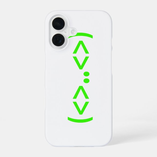 ALIEN Japanese Emoticon Iphone Case (Back)