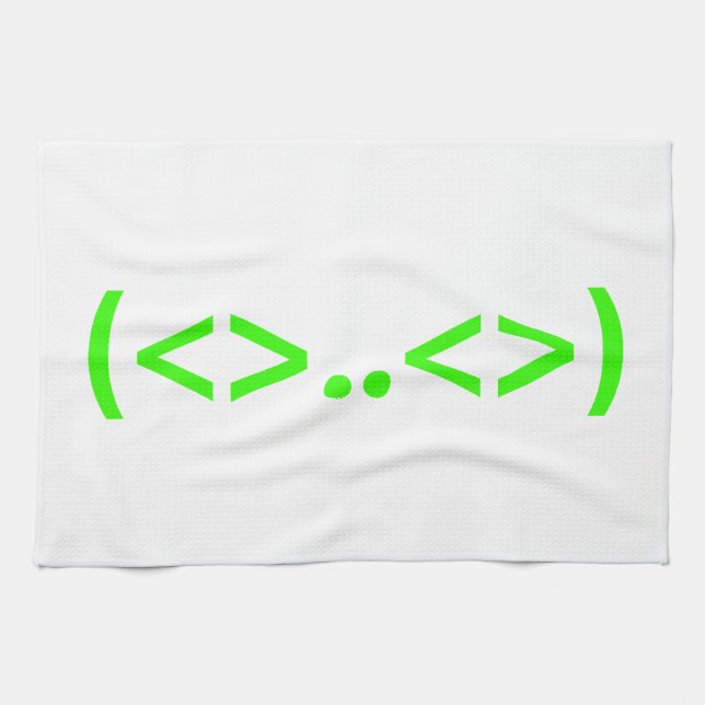 ALIEN Japanese Emoticon Kitchen Towel (Horizontal)
