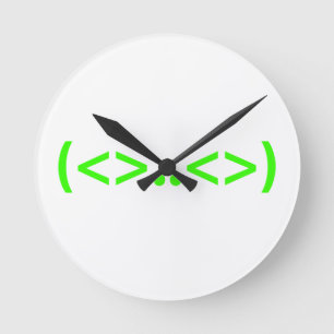 ALIEN Japanese Emoticon Round Clock
