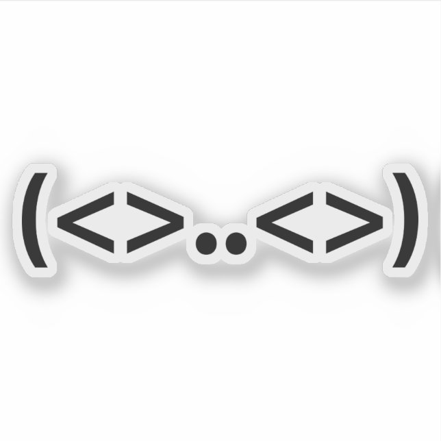 ALIEN Japanese Emoticon Sticker (Front)