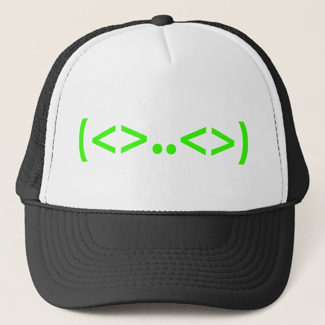 ALIEN Japanese Emoticon Trucker Hat (Front)