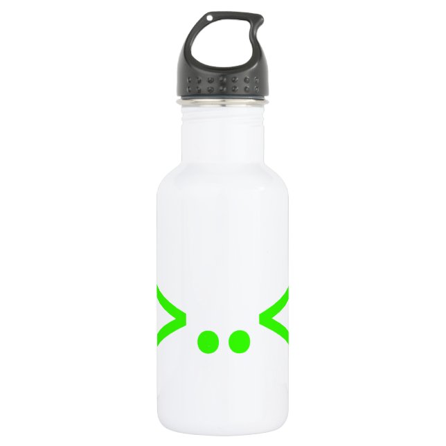 ALIEN Japanese Emoticon Water Bottle (Front)