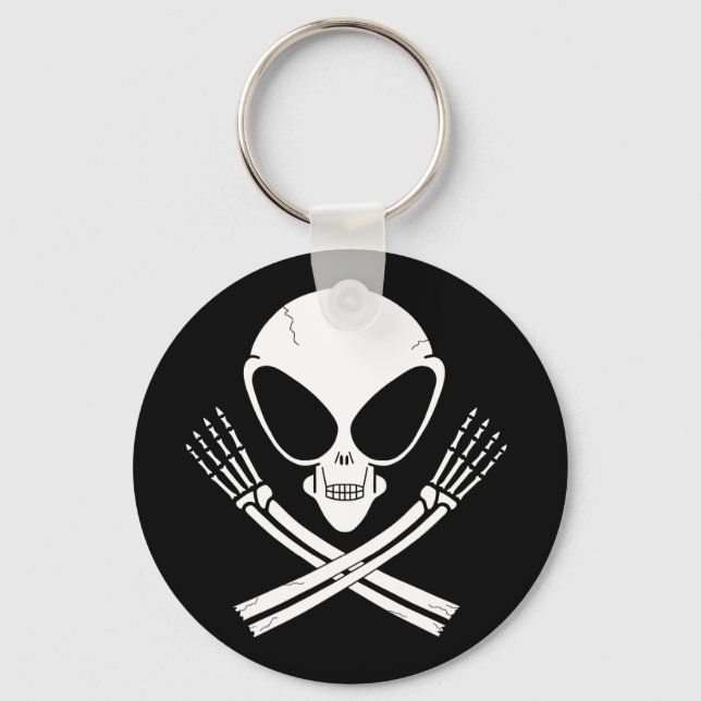 alien jolly rodger keychain (Front)