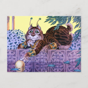 Alien Kitty Postcard