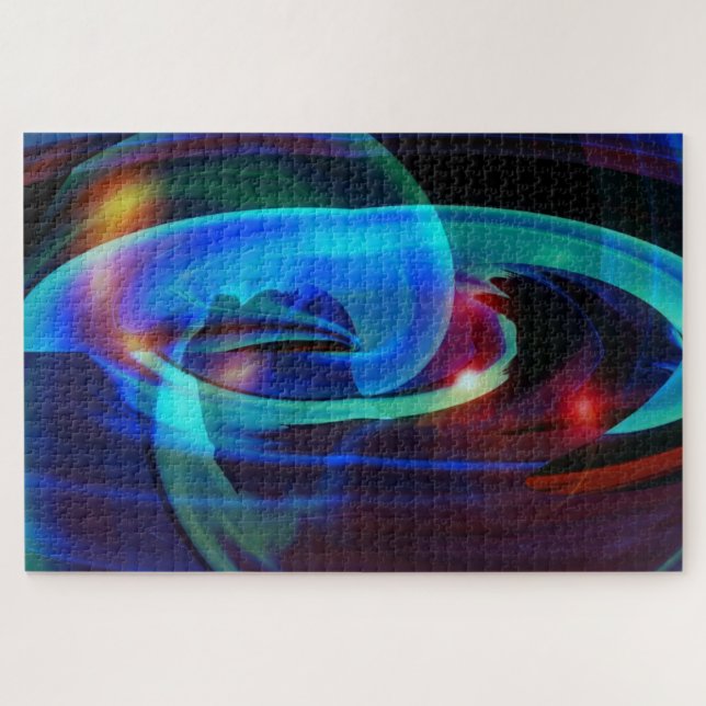 Alien Landscape Abstract Colors Jigsaw Puzzle (Horizontal)