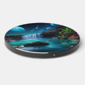 Alien Landscape Waterfall Moons Wireless Charger (Front 2)
