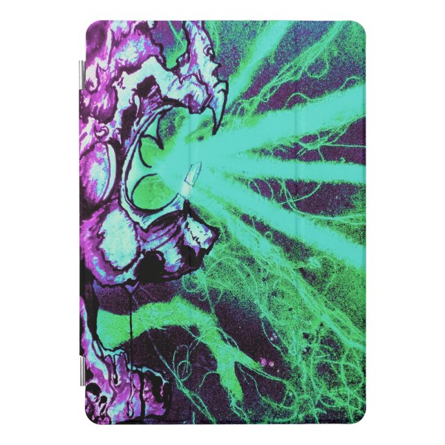 Alien Laser Eyes Art by Travis L Lagasse Flowstone iPad Pro Cover (Front)